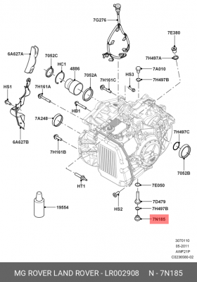 Заглушка LAND ROVER Freelander (07-) АКПП OE LR002908 LAND ROVER
