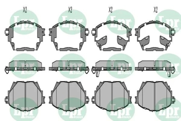 Колодки передние MITSUBISHI CANTER, FUSO 05P2000 05P2000 LPR