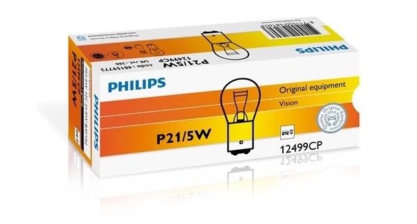 Лампа 12V P21/5W BAY15d PHILIPS 12499CP PHILIPS