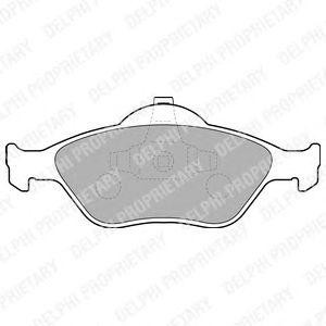 LP1469 колодки дисковые п.\ Ford Fiesta 1.3-1.6/1.4TDCi/1.8Di 00> LP1469 DELPHI