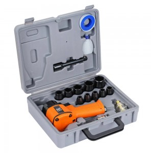 Гайковерт пневматический ударный композитный 1/2DR 610Нм PRO с головками 17пр. ( ATAZ124 AIRLINE