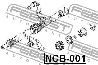 Подшипник опоры карданного вала NISSAN MURANO Z50/Z51 NCB-001 NCB-001 FEBEST