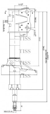 Стойка газомасляная передняя 333381 JAS0236 JAS0236 JUST DRIVE