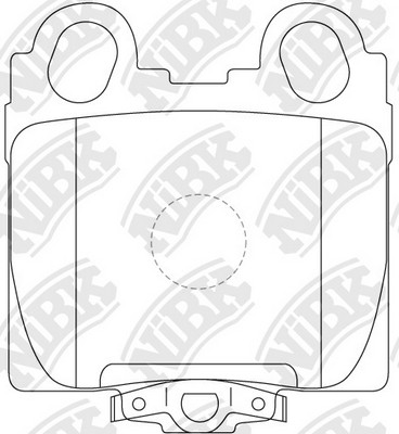 Колодки тормозные LEXUS GS (97-),IS (99-) задние (4шт.) NIBK PN1421 NIBK