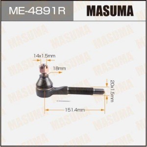 наконечник рулевой правый!\ Nissan Patrol Y61 <04 ME-4891R MASUMA