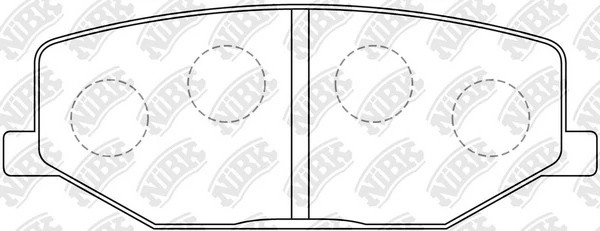 Колодки тормозные SUZUKI Jimny (98-) передние (4шт.) NIBK PN9118 NIBK