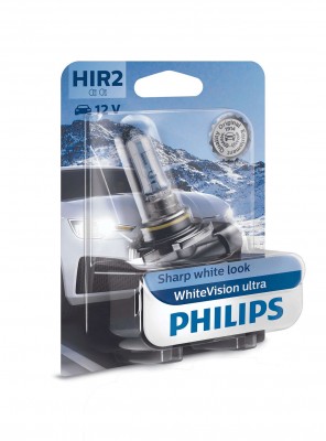 Лампа 12V HIR2 55W PX22d блистер (1шт.) White Vision Ultra PHILIPS 9012WVUB1 PHILIPS
