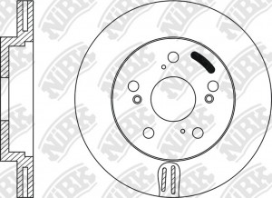 Диск тормозной HONDA CIVIC 06/FR-V 05/STREAM 02 передний RN1218 RN1218 NIBK