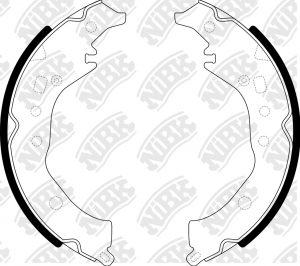 Колодки тормозные TOYOTA Corolla Verso (08-) барабанные (4шт.) NIBK FN2389 NIBK
