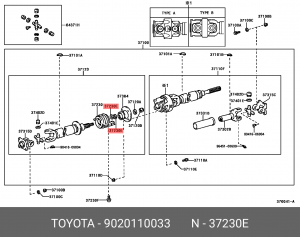 шайба шумопоглотителя 90201-10033 TOYOTA