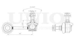 Стойка стабилизатора задняя левая SSP-50173 UNIO