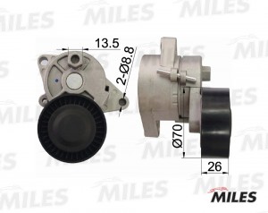 Натяжитель ремня приводного BMW E39/E46/E60/X5 M52/M54 AG00062 AG00062 MILES