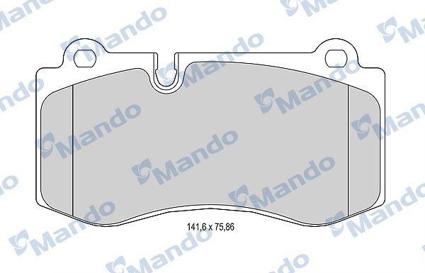 Колодки тормозные MERCEDES W221,211 передние (4шт.) MANDO MBF015231 MANDO
