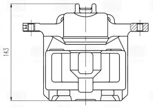 Суппорт торм. перед. лев. CF 800448 TRIALLI
