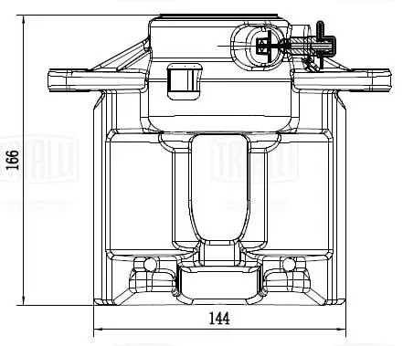 Суппорт торм. для а/м Mercedes C W204 07-/E W212 09- перед. лев. d60мм CF 052267 CF052267 TRIALLI