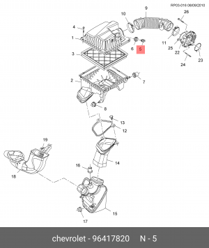 Датчик температуры воздуха CHEVROLET Aveo,Lacetti OE 96417820 GENERAL MOTORS