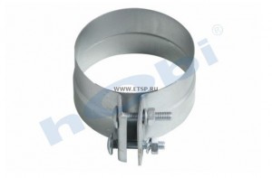 Хомут глушителя FH12 большой (нерж) D 127 mm  H=77 mm 11675T HOBI