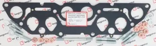 Ремкомплект крепления коллектора для а/м ВАЗ 2123 "КВАДРАТИС" (4 сл.) KVM-2123-1008081-10-02 KVADRATIS