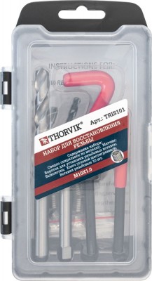 набор для восстановления резьбы M10x1.0! 15 пр.\ TRIS101 THORVIK