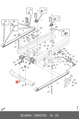 Болт подушки ДВС M16x5 2409703 SCANIA