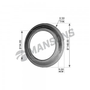 кольцо! маслоотражательное ступицы (м) 84x128/148.5x8.5\ BPW SN30../36../42..SB3 300.012 MANSONS
