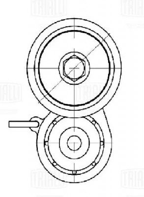 Ролик привод. ремня Audi A6 (11-)/Q7 (15-) 3.0TFSi (с натяж. мех.) компрессора ( CM5816 TRIALLI