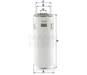 Фильтр топливный Caterpillar 3406C/3196 WK 980-1 MANN FILTER