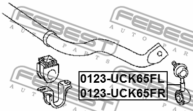 Тяга стабилизатора передн левая TOYOTA SEQUOIA UCK6#/UPK6#/USK6# 2007- 0123-UCK6 0123-UCK65FL FEBEST