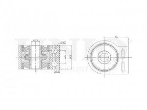 С/блок задний переднего нижнего рычага RMP-20170 UNIO