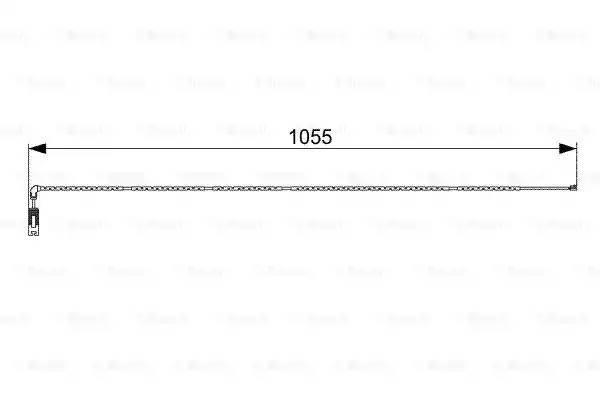QBWS0246=24012F [34353411757] !датчик износа колодок зад.\ BMW X3 all 04> L=1055 1 987 473 001 BOSCH