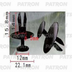 Пистон PEUGEOT 206 решетки радиатора PATRON P371151 PATRON