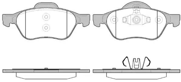 962 40 колодки дисковые передние!\ Renault Laguna III 1.6i/1.8i/1.9DCi 07> 0962.40 REMSA