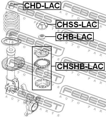 Отбойник амортизатора передний CHEVROLET LACETTI CHD-LAC CHD-LAC FEBEST