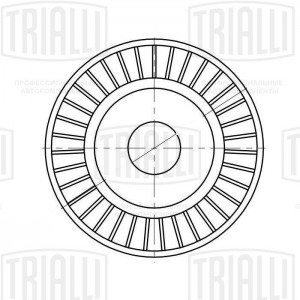 Ролик привод. ремня для ам Ford Escape (07-) 2.3 (CM 5093) CM 5093 TRIALLI
