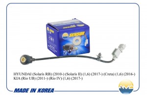 Датчик детонации HYUNDAI Solaris RB, 2010-, Solaris II, 1,6, 2017-, Creta, 1,6,  AMD.SEN76 AMD