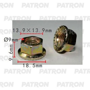 ГАЙКА M10x1.25 SW14 P372235 PATRON