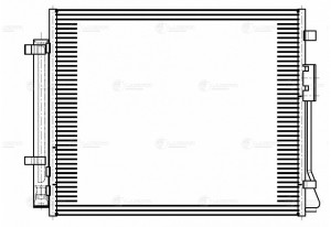 Радиатор кондиц. с ресивером для а/м Kia Sorento III (14-) LRAC 0829 LUZAR