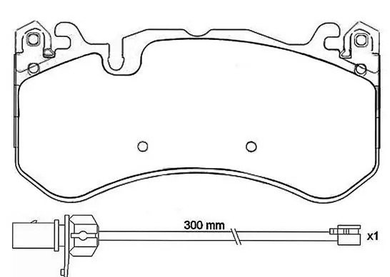 P50127 колодки дисковые передние!\ Audi A6/A6 Avant RS6 5.0 08> P50127 BREMBO