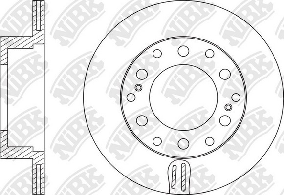 Диск тормозной TOYOTA LC PRADO 2009 RN1553 RN1553 NIBK