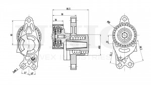 Ролик с натяжителем приводного ремня TNS-10287 UNIO