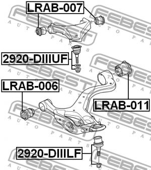 Сайлентблок LRAB-006 LRAB-006 FEBEST