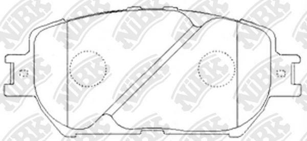 Колодки передние (TOYOTA CAMRY (_V30_) 2.4/3.0 0104) PN1479 PN1479 NIBK