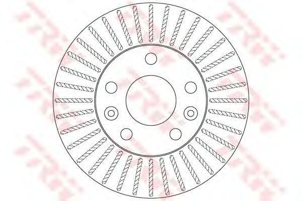 Диск тормозной RENAULT Duster (10-) передний (1шт.) TRW DF6200 TRW