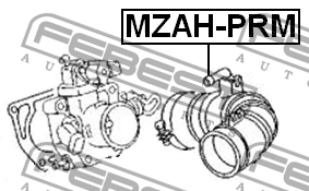 патрубок воздушного фильтра!\ Mazda 323 98-00 MZAH-PRM FEBEST