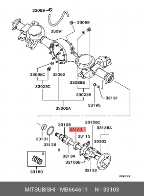 ПОДШИПНИК ШАРИКОВЫЙ MB664611 MB664611 MITSUBISHI
