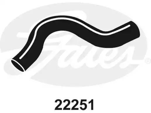 Шланг радиатора 22251 (4275-22251) 22251 GATES