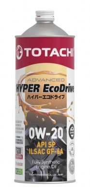 Масло моторное TOTACHI HYPER ECODRIVE SP/GF-6A 0W20 синт.1л E0101 TOTACHI