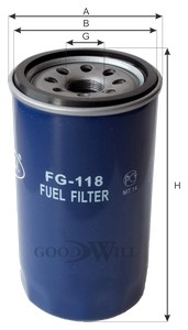 Фильтр топливный FG118 FG 118 GOODWILL