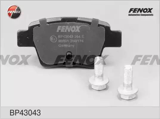Колодки диск задние Peugeot 307 00-, Citroen C4 04- BP43043 BP43043 FENOX