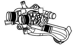Термостат для а.м PSA 308 11- ,C4 10- 1.6i MT 92°С, низкотемп. аналог 9808646980 LT2038 LUZAR